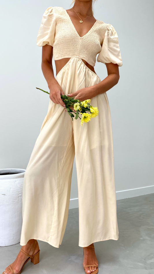 Lydia Jumpsuit - Beige