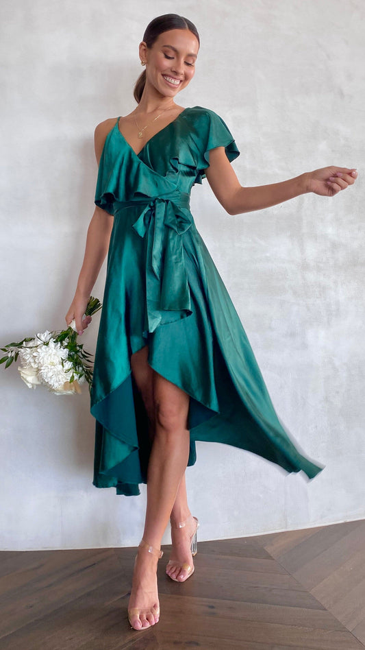 Jacinta Midi Dress - Emerald