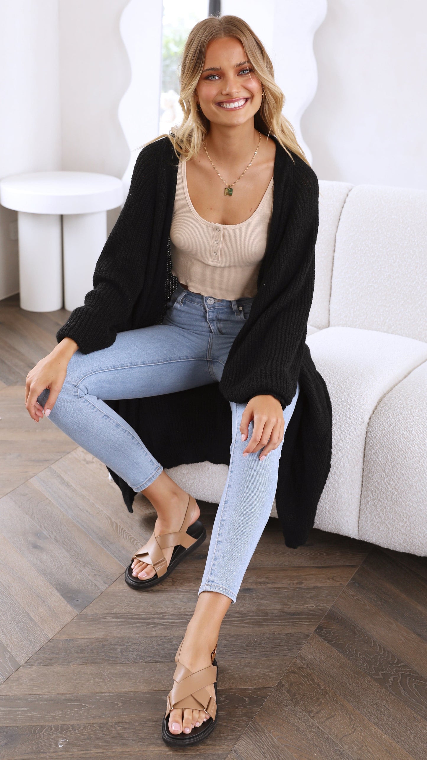 Danna Knit Cardigan - Black