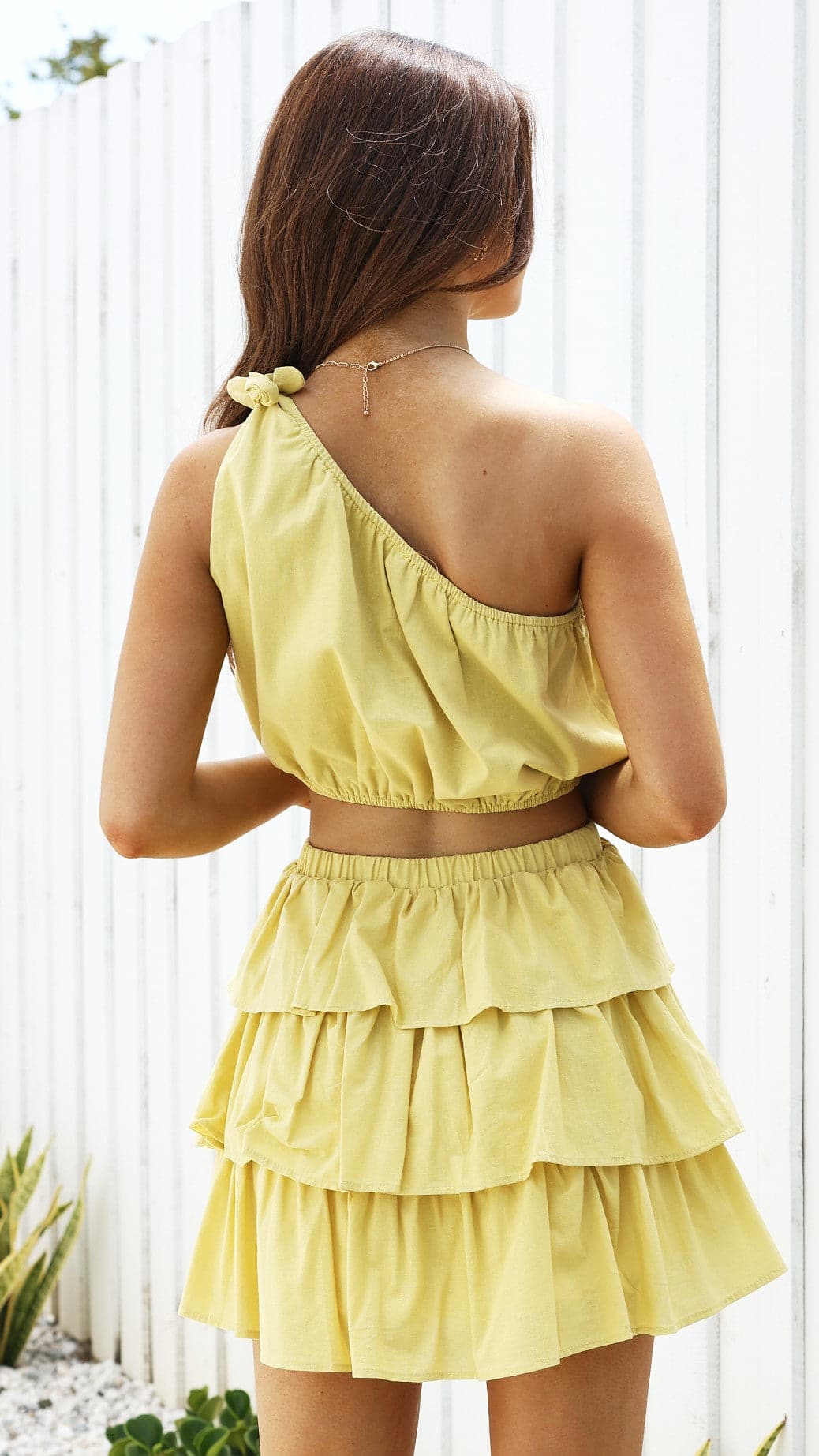 Adette Mini Skirt - Soft Yellow